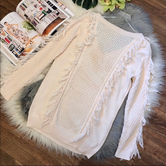 Tularosa Fringe Oversized Fringe Sweater Small - Picture 8 of 8